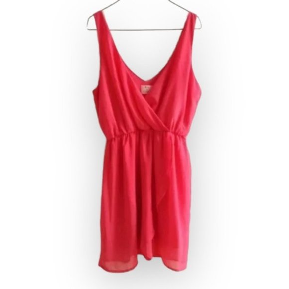 Pins & Needles Bright Pink Red Summer Dress - Picture 1 of 4